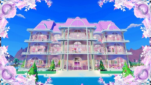 🏩La vida de la mansión rosa de la niña🏩【Tycoon】
