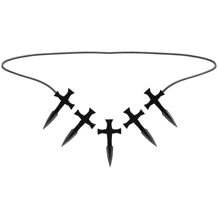 Spiky Cross Necklace