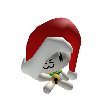 BIG🎄CHRISTMAS🎄 Festive Cute white Cat [SHOULDER]