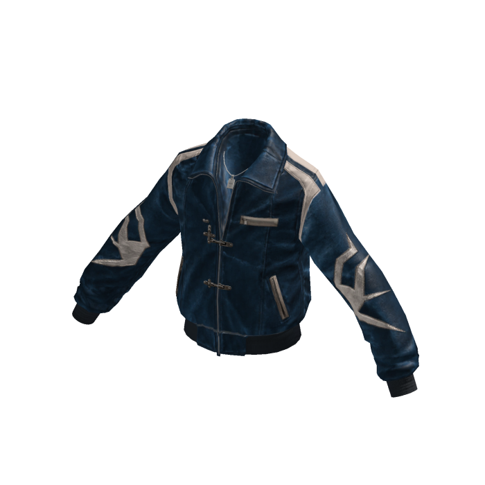 Y2K Streetwear Tribal Racer Jacket (Navy)