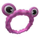 Cute Pink Frog Scrunchie Headband