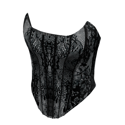 Dark lace corset