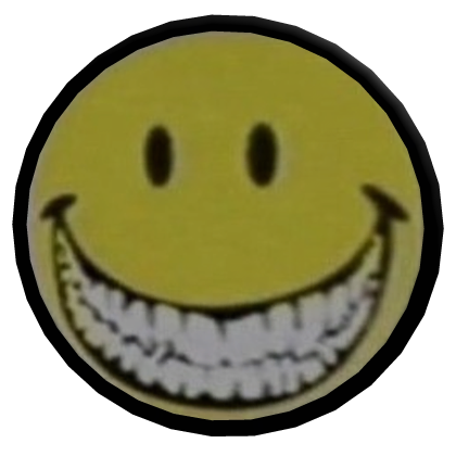 Something bad will happen soon smiling pin Roblox item