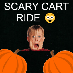 Scary Cart Ride 😲😲 HALLOWEEN