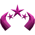 Pink Star Gem Horns
