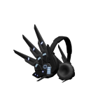Black Cyber Winged Headphones