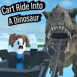 Cart Ride into A DINOSAUR!