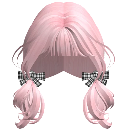Pink Igari Harajuku Mori Kei Wispy Wavy Pigtails | Roblox