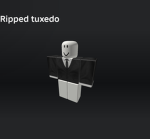 Ripped tuxedo