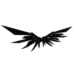 Matte Black Turbine Engine Wings