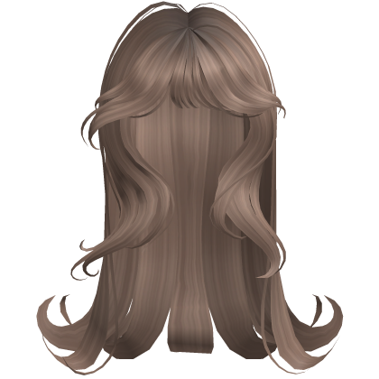 ♡ iconic idol girl hair milktea brown - Roblox