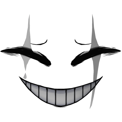 Smiling Jester Face White Roblox item