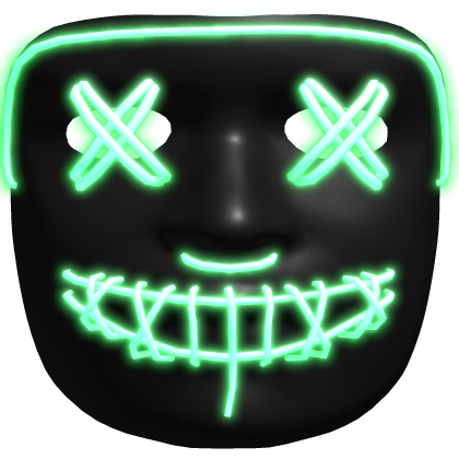 [Emissive] neon green halloween mask