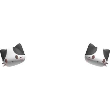 🍀 masyumaro kawaii neko bobbles white black Roblox item