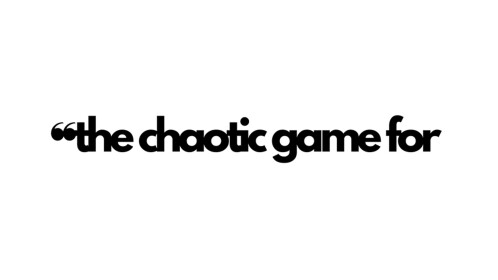 Unorganized Chaos