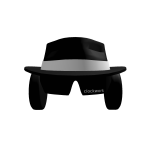 Black Clockwork Shades + Headphones + Fedora