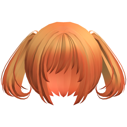 moe swirl kawaii soft ponytails orange