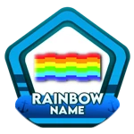 Rainbow Nametag