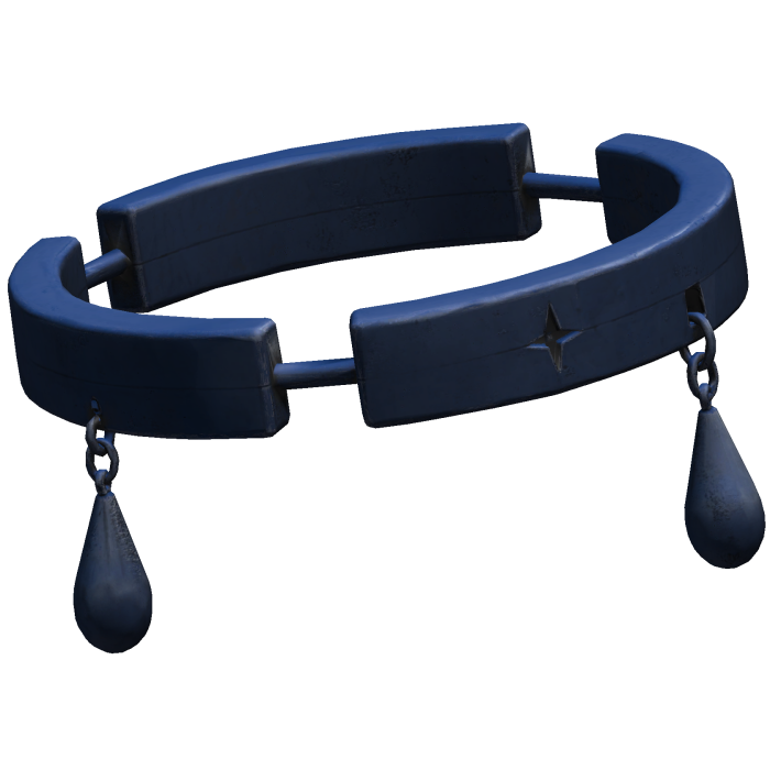 Navy Broken Teardrop Halo