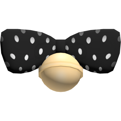 🐾 aww, adorable bear black polka dot bow w/ bell