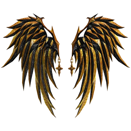 Gold and Black Seraph Wings Roblox item render