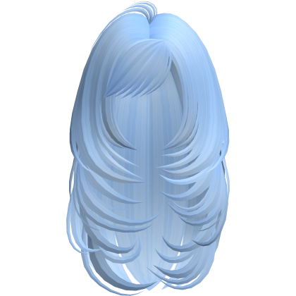 Long Butterfly Layered Hair (Blue) Roblox item