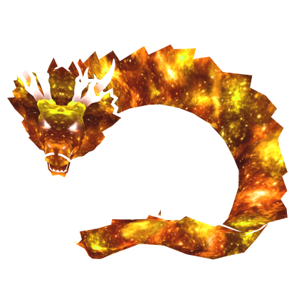 Cartoony Orange Galaxy Dragon🌌
