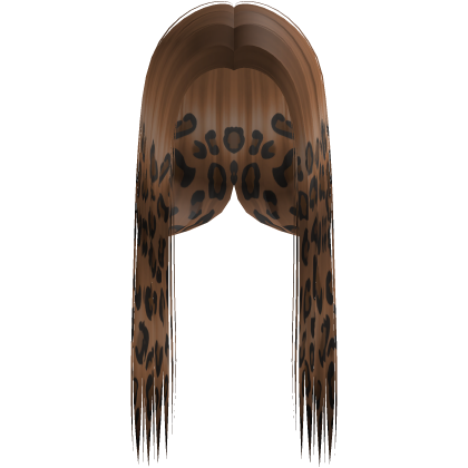 Honey Blonde Leopard Front Swept Mid Part Hair