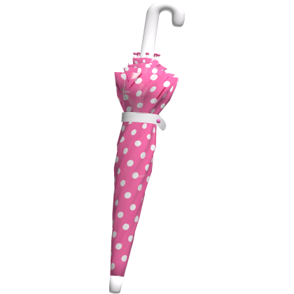 ♡ harajuku hot pink v2 polka dot waist umbrella 