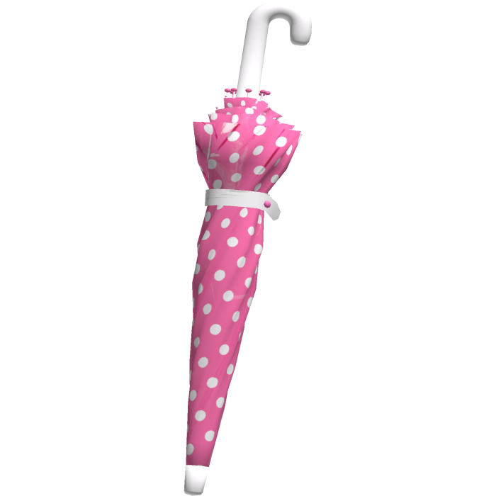 ♡ harajuku hot pink v2 polka dot waist umbrella 