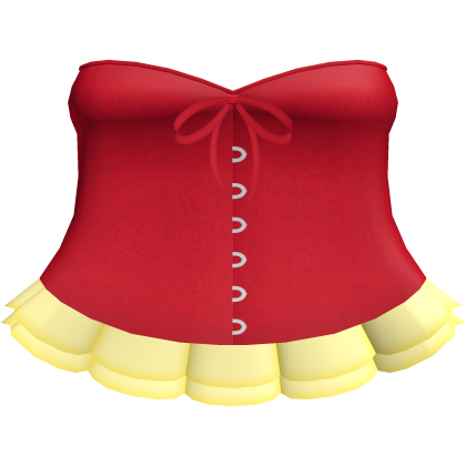 ♡ : cute winnie the pooh corset dress Roblox item