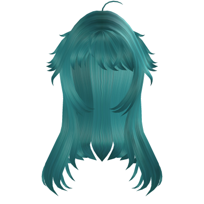 ʚ♡ɞ long cute soft cyan moe anime hair Roblox item