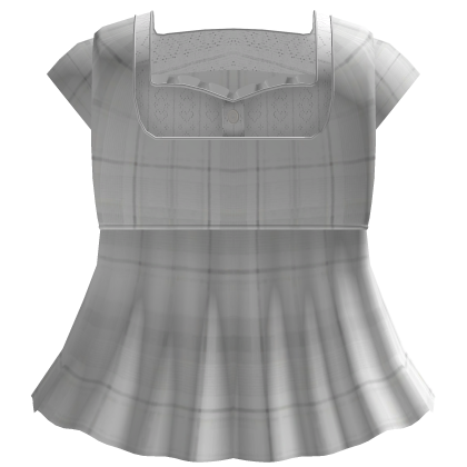plaid dress in white Roblox item
