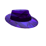 Shadow Purple Sparkle Fedora (1 Stock!)