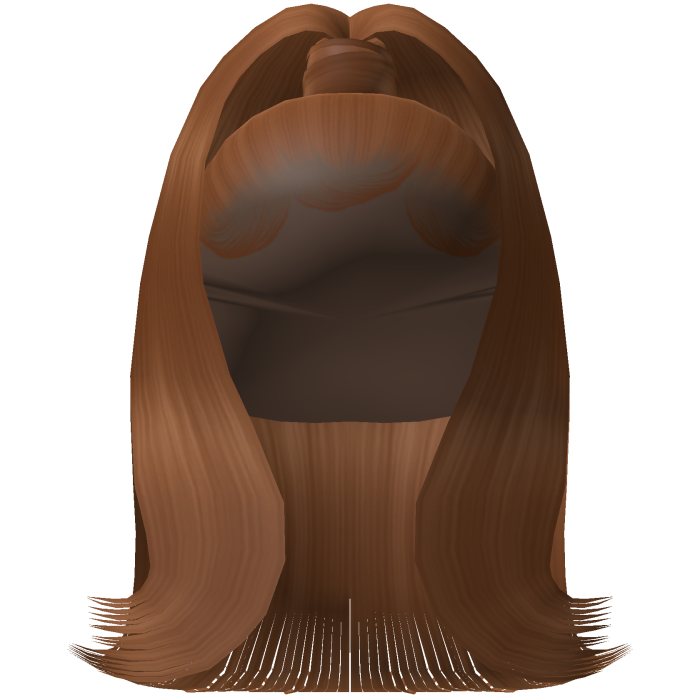 Sleek Flipped Out Ponytail w/ Edges (Ginger)