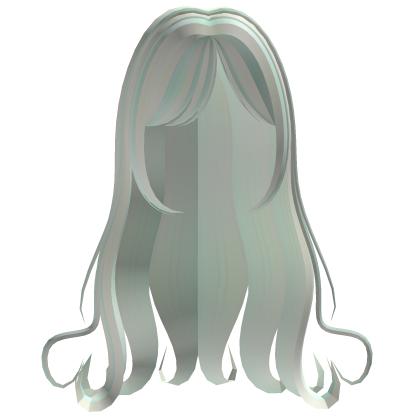 cute heart wavy hair blonde blue striped Roblox item