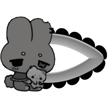 gloomy bunny hairclip