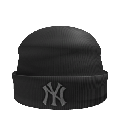 Grey NY Yankee Beanie Roblox item