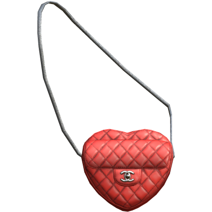 Red Chanel Heart Purse
