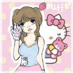 strawberry puffs'