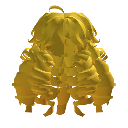 Cute Yellow Curls Long Hair