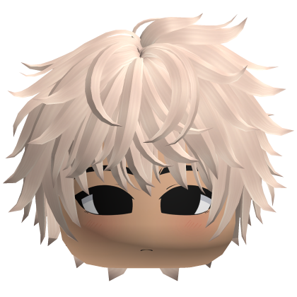 Platinum Cool Emo Hair Cute Boy Face Roblox item
