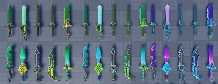 Elemental Fantasy Sword Pack Stylized RPG Weapons preview 2