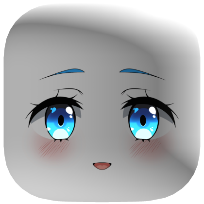 Cute Anime Maid Face Blue Roblox item