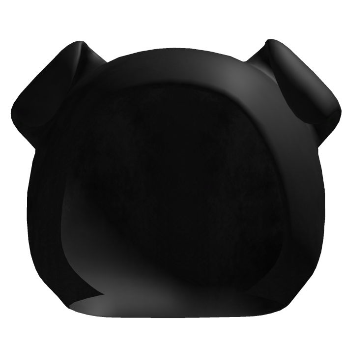 ♡ : cute black puppy hood