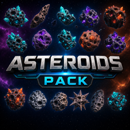 Asteroids Pack Made By Zelgraz
