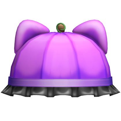♡ : cute purple kitty pumpkin bucket hat