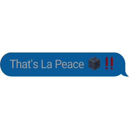 That's La Peace Text Bubble Roblox item