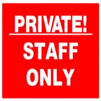 PRIVATE-STAFF-ONLY-SIGN-9051 Roblox decal