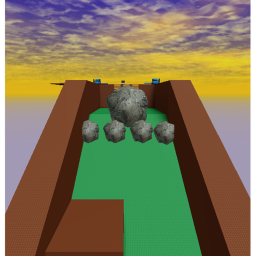 Survive Falling Bolders Down A Cliff!